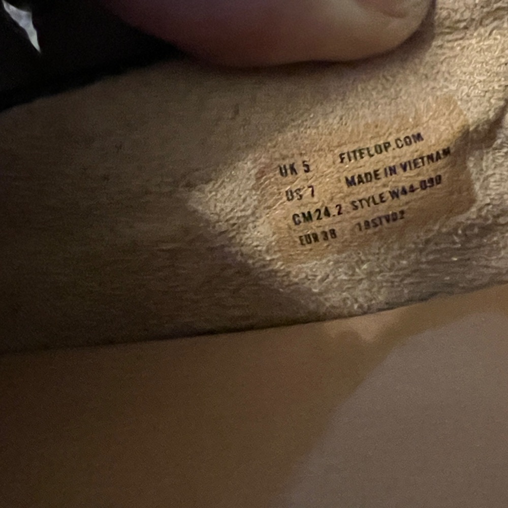 FitFlop Women's Black Leather Slip-On Loafers - Picture 4 of 5